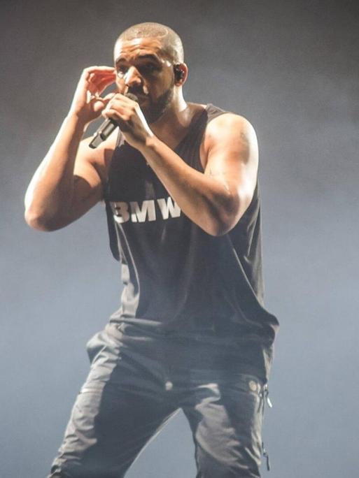 Der Rapper Drake bei einem Auftritt in der Londoner O2-Arena im Februar 2017.