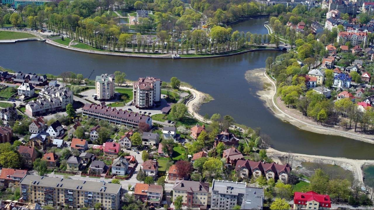 Luftbild von Kaliningrad und Umgebung