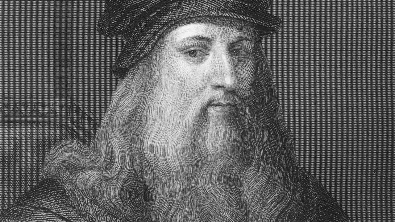 Leonardo da Vinci, 1452 bis 1519. Italienischer Maler, Bildhauer, Architekt und Ingenieur.