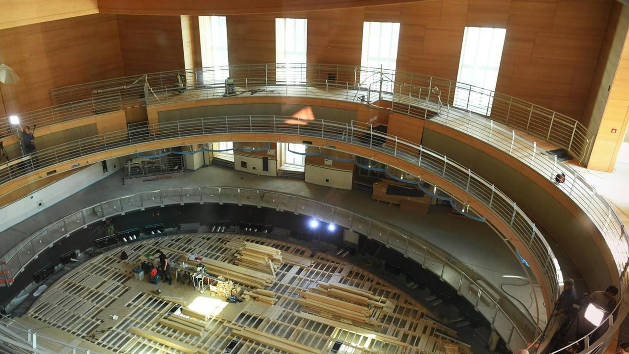 Sie sehen den Pierre Boulez Saal der Barenboim-Said Musikakademie, hier ein Archivbild von September 2016.