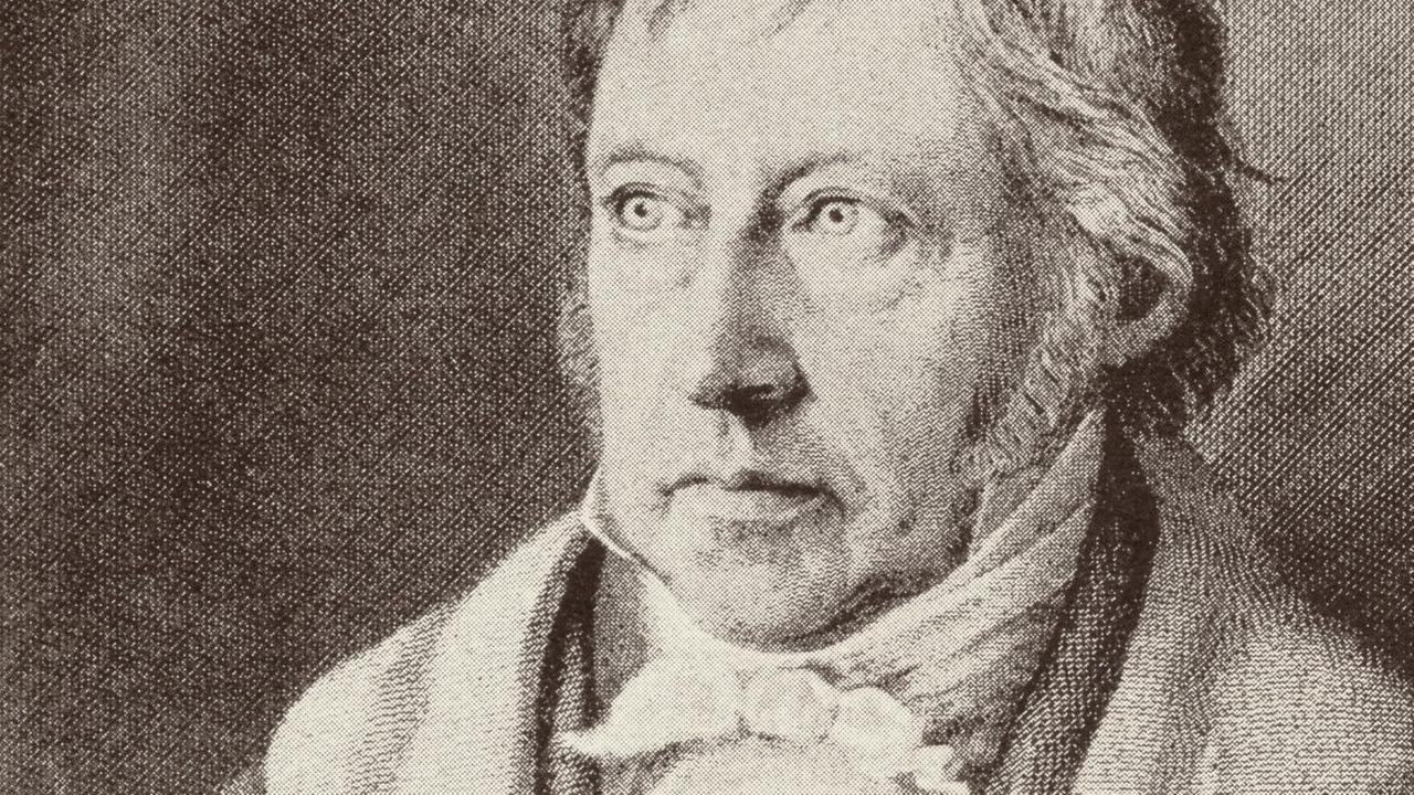 Lithografie Georg Wilhelm Friedrich Hegels