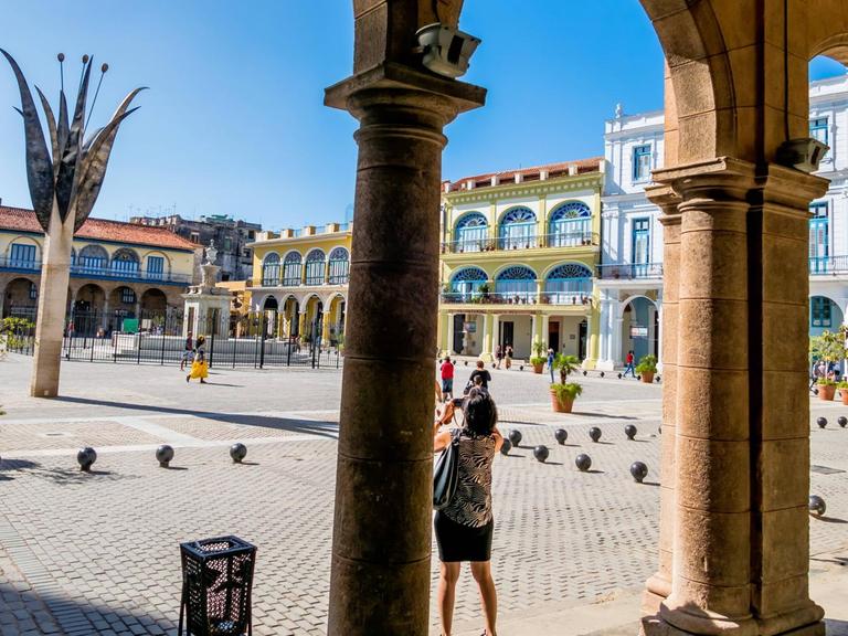 Die Plaza Vieja in der Altstadt von Havanna.