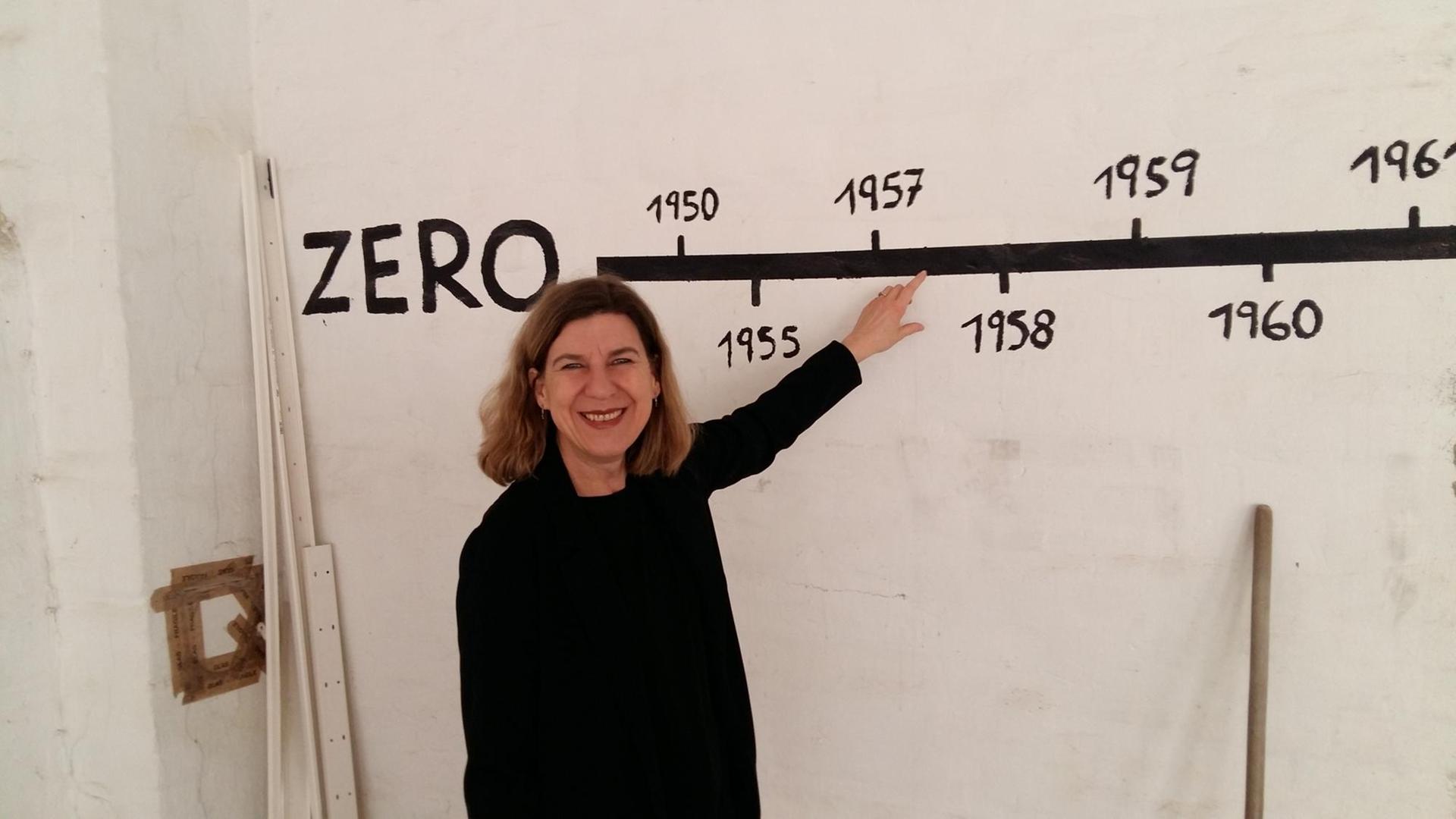 Barbara Könches im EG des originalen ZERO Ateliers Düsseldorf