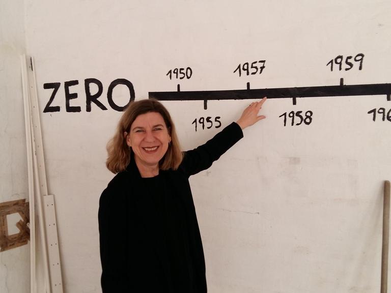 Barbara Könches im EG des originalen ZERO Ateliers Düsseldorf