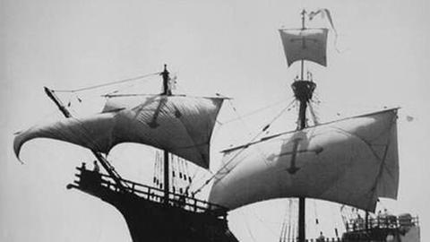 Ein Nachbau von Christoph Columbus' Schiff "Santa Maria"