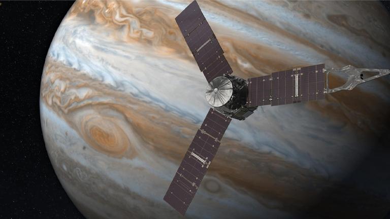 Nur mit einem "Treibstofftrick" hat die Raumsonde "Juno" den Jupiter erreicht.
