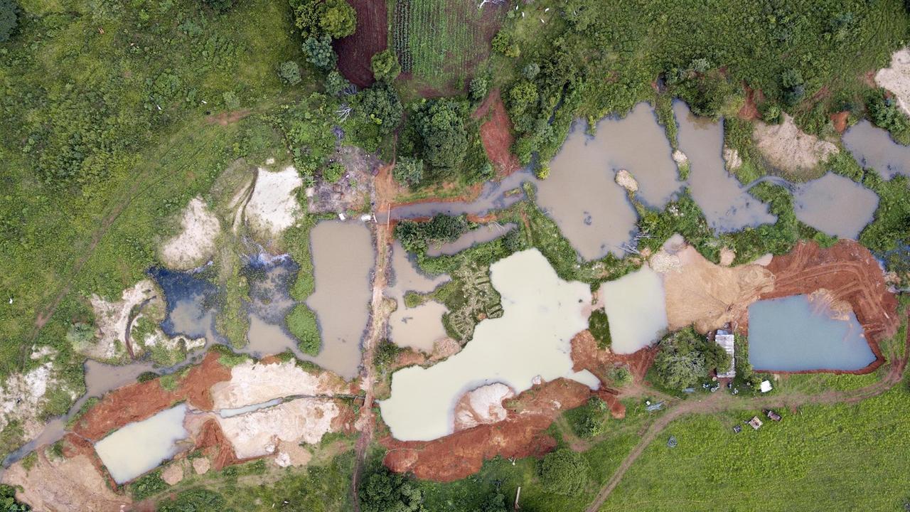 Illegaler Goldabbau in Taboca – das Wasser ist mit Quecksilber vergiftet.