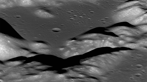 Das Tal von Taurus-Littrow, in dem Apollo 17 gelandet ist – aufgenommen vom Lunar Reconnaissance Orbiter