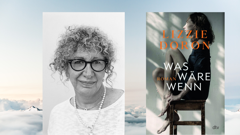 Die Schriftstellerin Lizzie Doron und das Cover ihres Roman "Was wäre wenn"