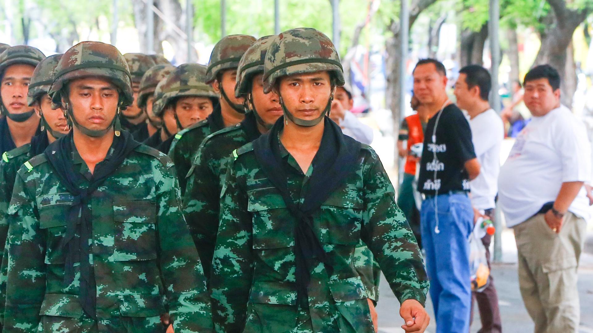 Thailands Militär in Bangkok
