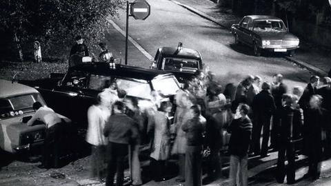 Hanns Martin Schleyers Leiche wurde am 19. Oktober 1977 im Kofferraum eines Autos aufgefunden.
