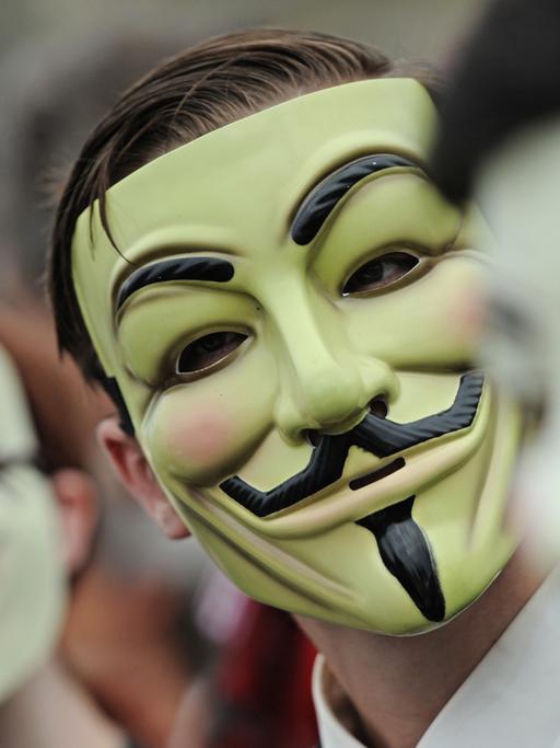 Mehrere Guy-Fawkes-Masken