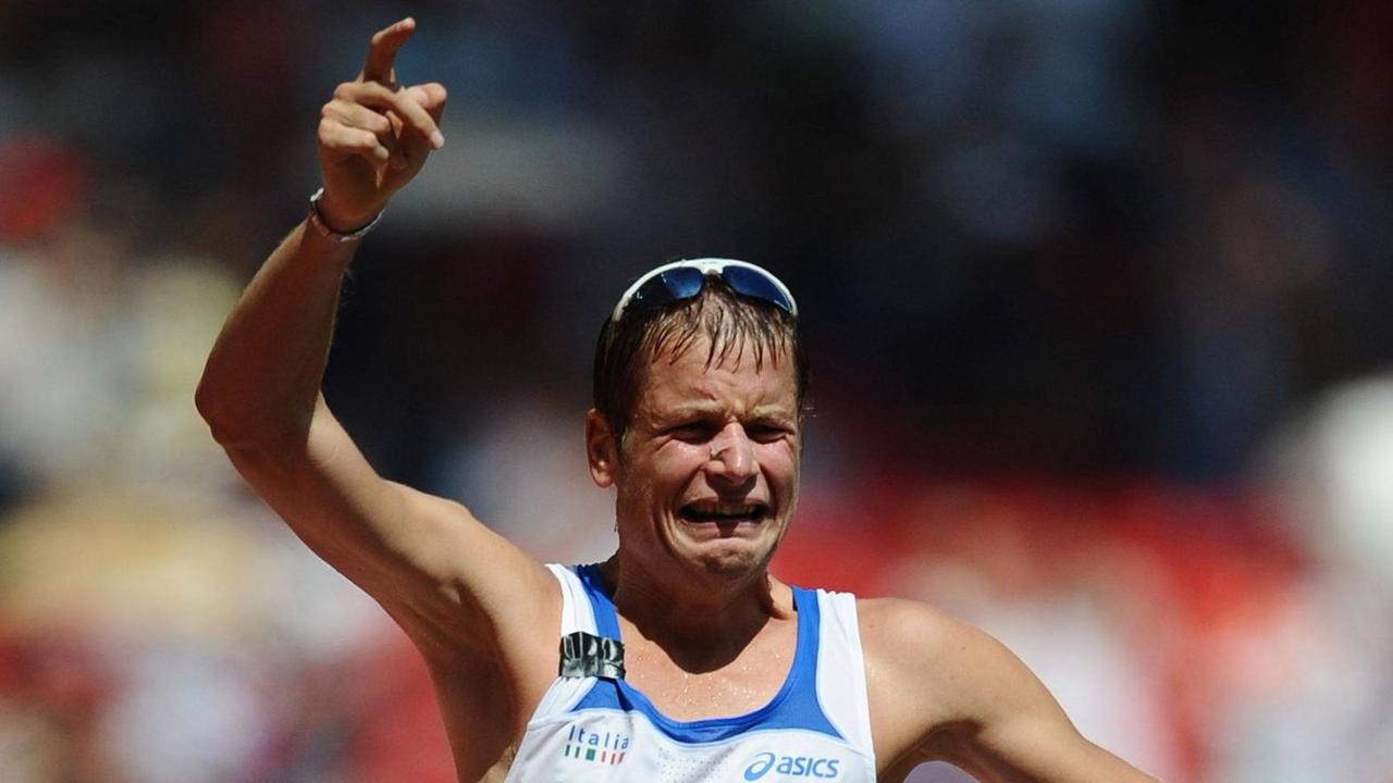 Der italienische Geher Alex Schwazer wurde 2008 Olympiasieger über die 50-Kilometer-Distanz. 