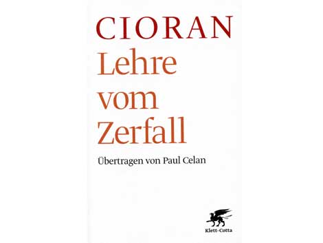 Buchcover "Lehre vom Zerfall" von Cioran