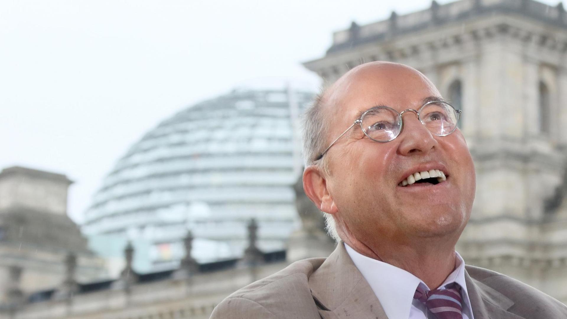 Bekannt für seinen Humor: Gregor Gysi, Fraktionsvorsitzender der Linksfraktion im Bundestag