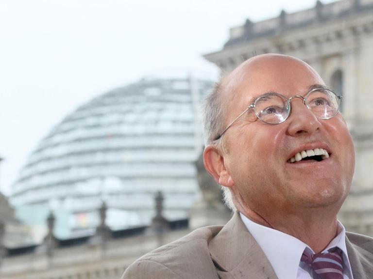 Bekannt für seinen Humor: Gregor Gysi, Fraktionsvorsitzender der Linksfraktion im Bundestag