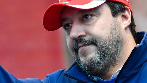 Pressekonferenz mit Matteo Salvini am Tag nach der Wahl