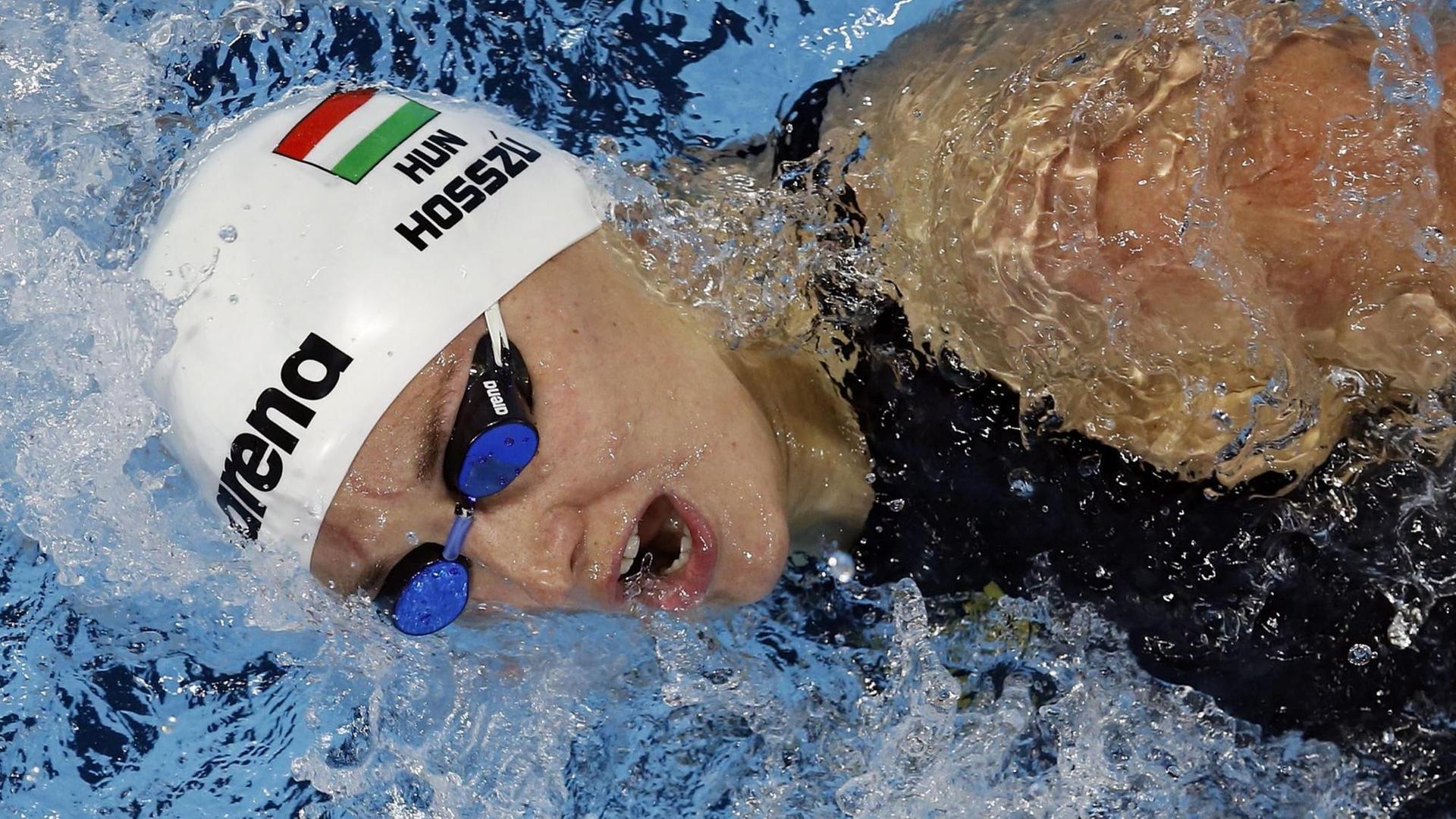 Katinka Hosszu beim 200 Meter Wettbewerb im Dezember 2016