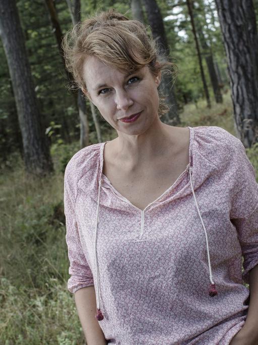Die schwedische Schriftstellerin Sara Stridsberg 2014 auf Gotland