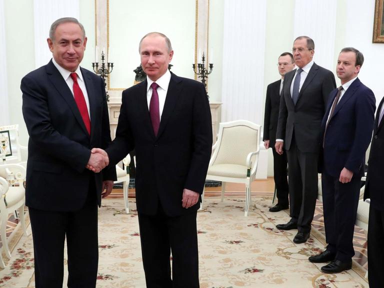 Präsident Putin empfängt den israelischen Premier Benjamin Netanjahu am 9.3.2017.