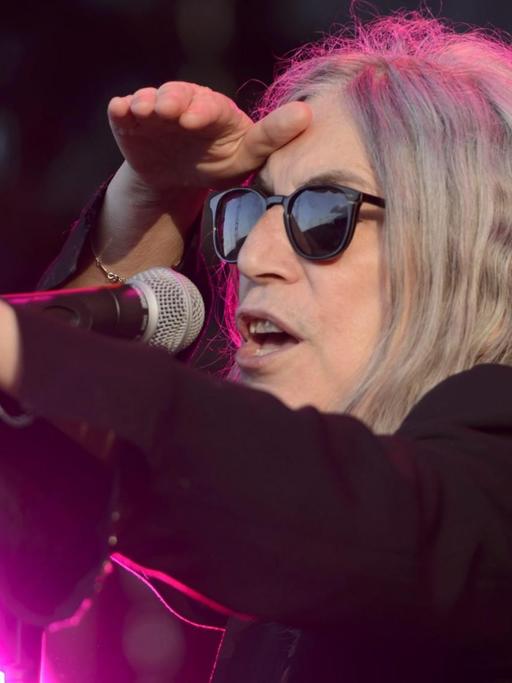 Die US-Sängerin Patti Smith auf dem 40. Paleo Festival in Nyon, Schweiz.