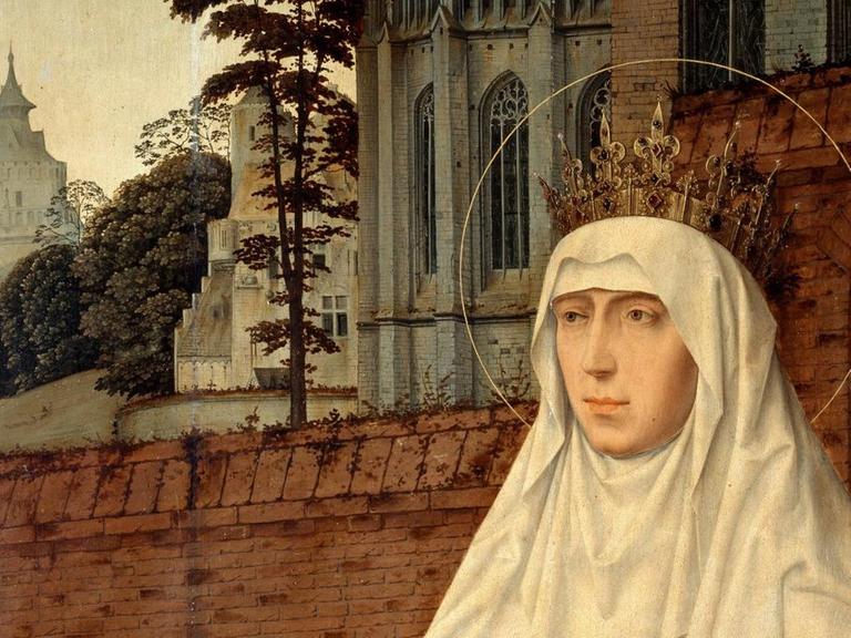 Die Heilige Elisabeth von Portugal in einer Darstellung von Jan Provost