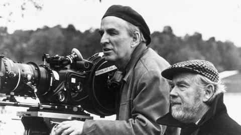 Ingmar Bergman (l.) mit Kameramann Sven Nykvist