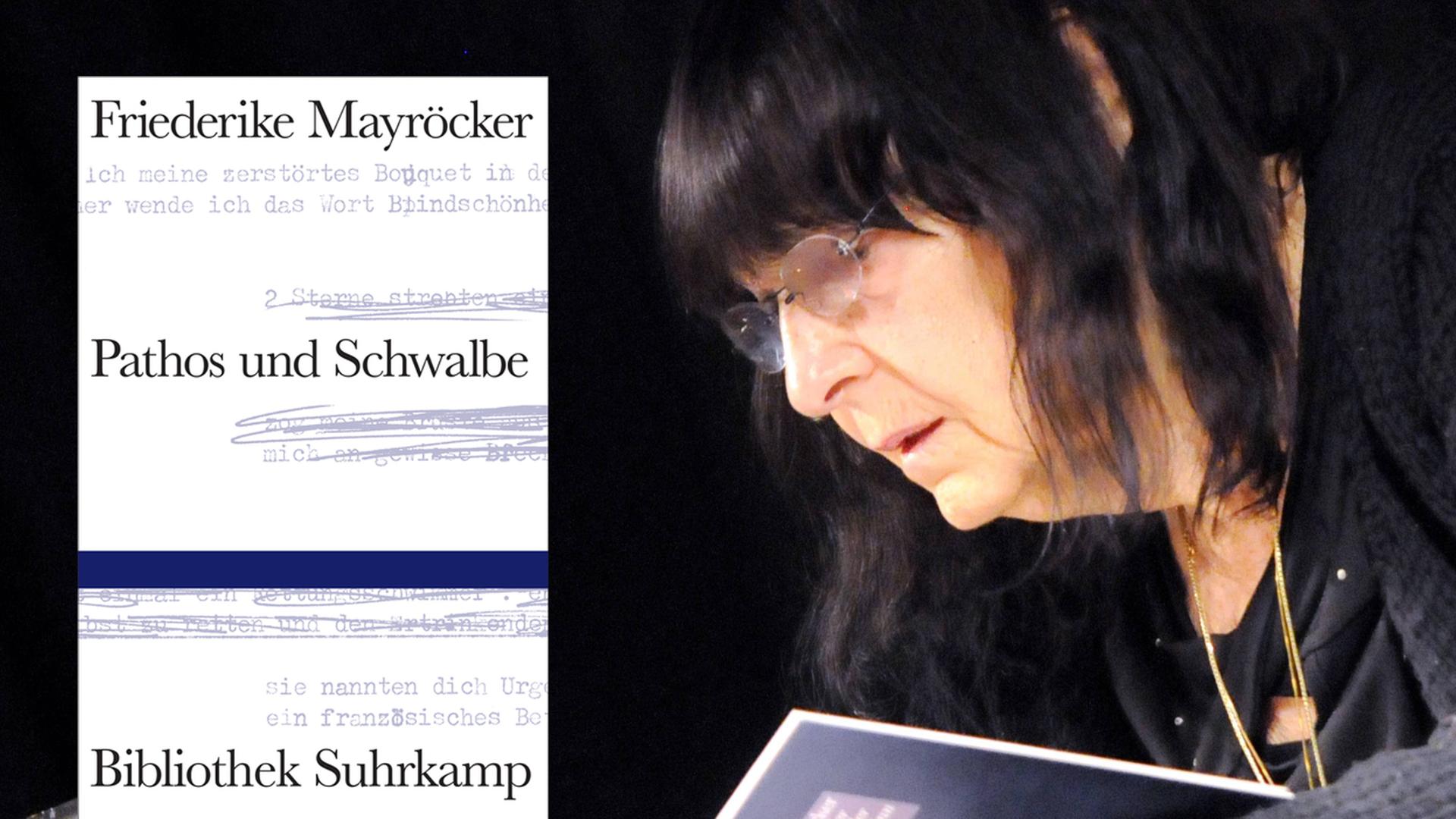 Buchcover Friederike Mayröcker: Pathos und Schwalbe