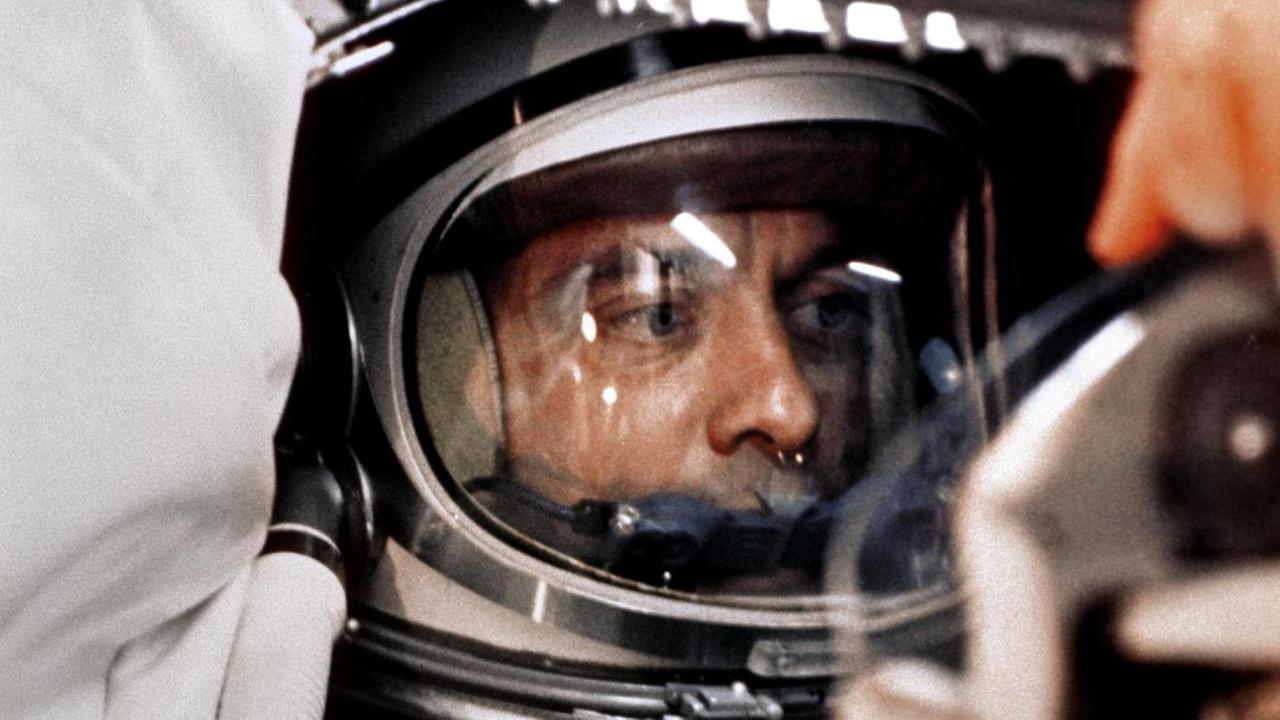 Gespannte Erwartung: Alan Shepard vor seinem Start zum Suborbitalflug