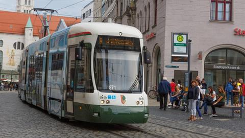 Straßenbahn der Augsburger Verkehrsgesellschaft