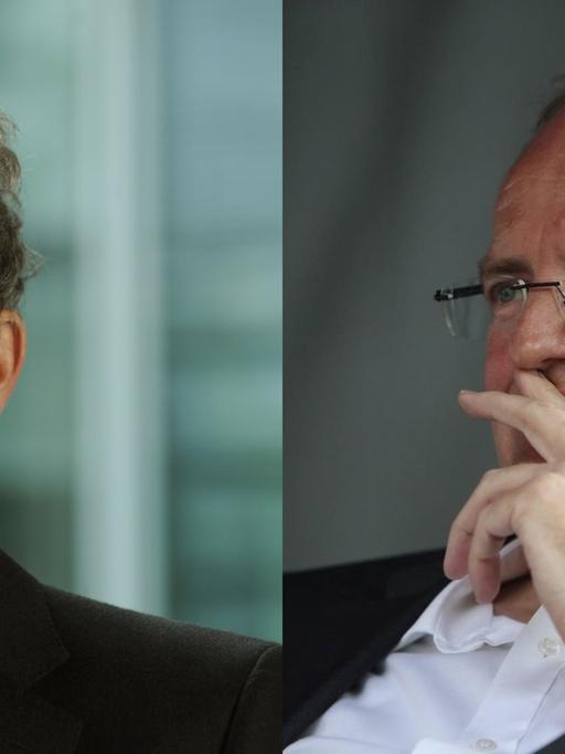 Joachim Frank, Chefkorrespondent der DuMont Mediengruppe (l) - Hubert Wolf, Professor für Kirchengeschichte in Münster (r)