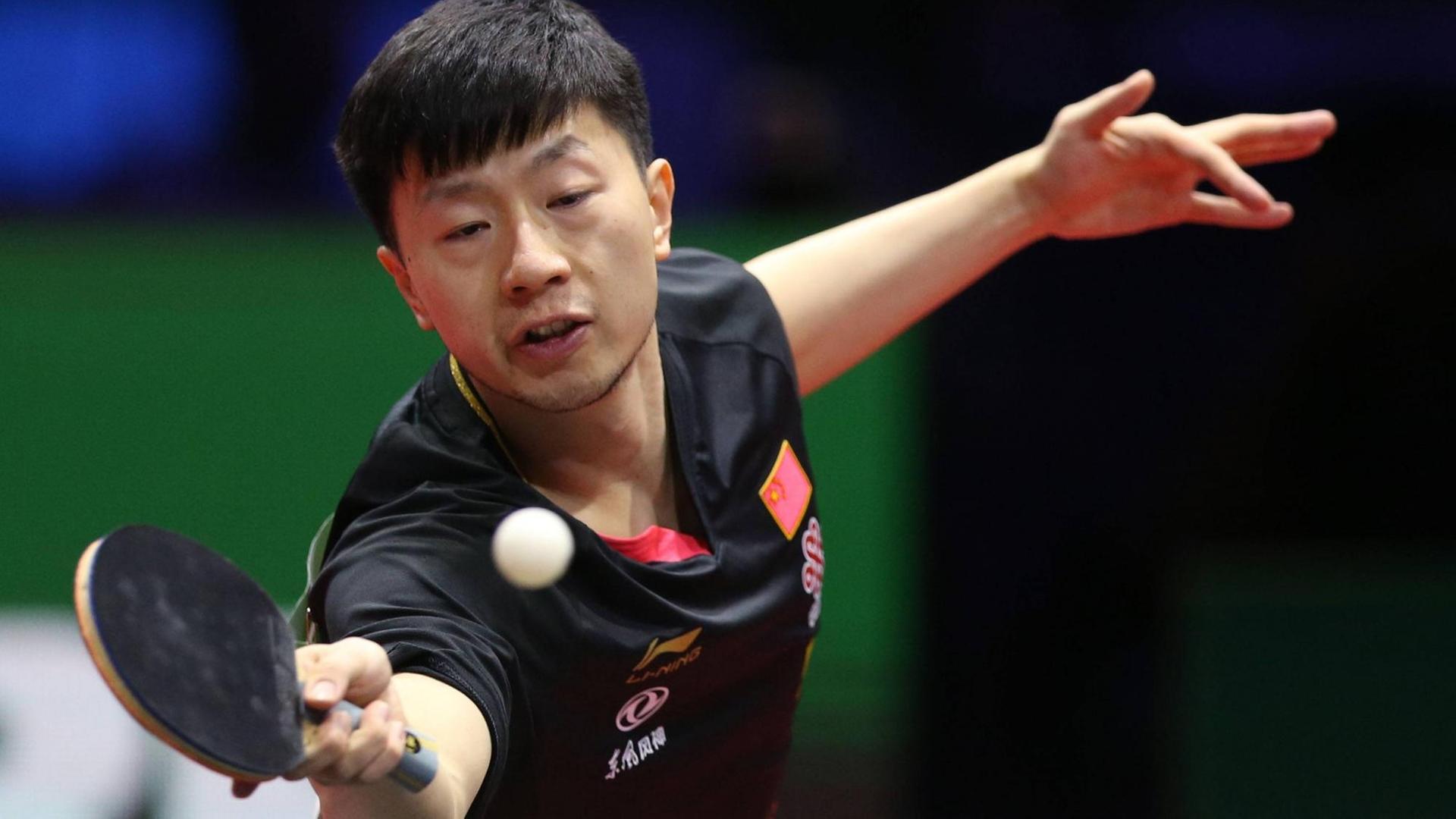 Das Foto zeigt Tischtennis-Weltmeister Ma Long aus China. Das Foto zeigt Tischtennis-Weltmeister Ma Long aus China.