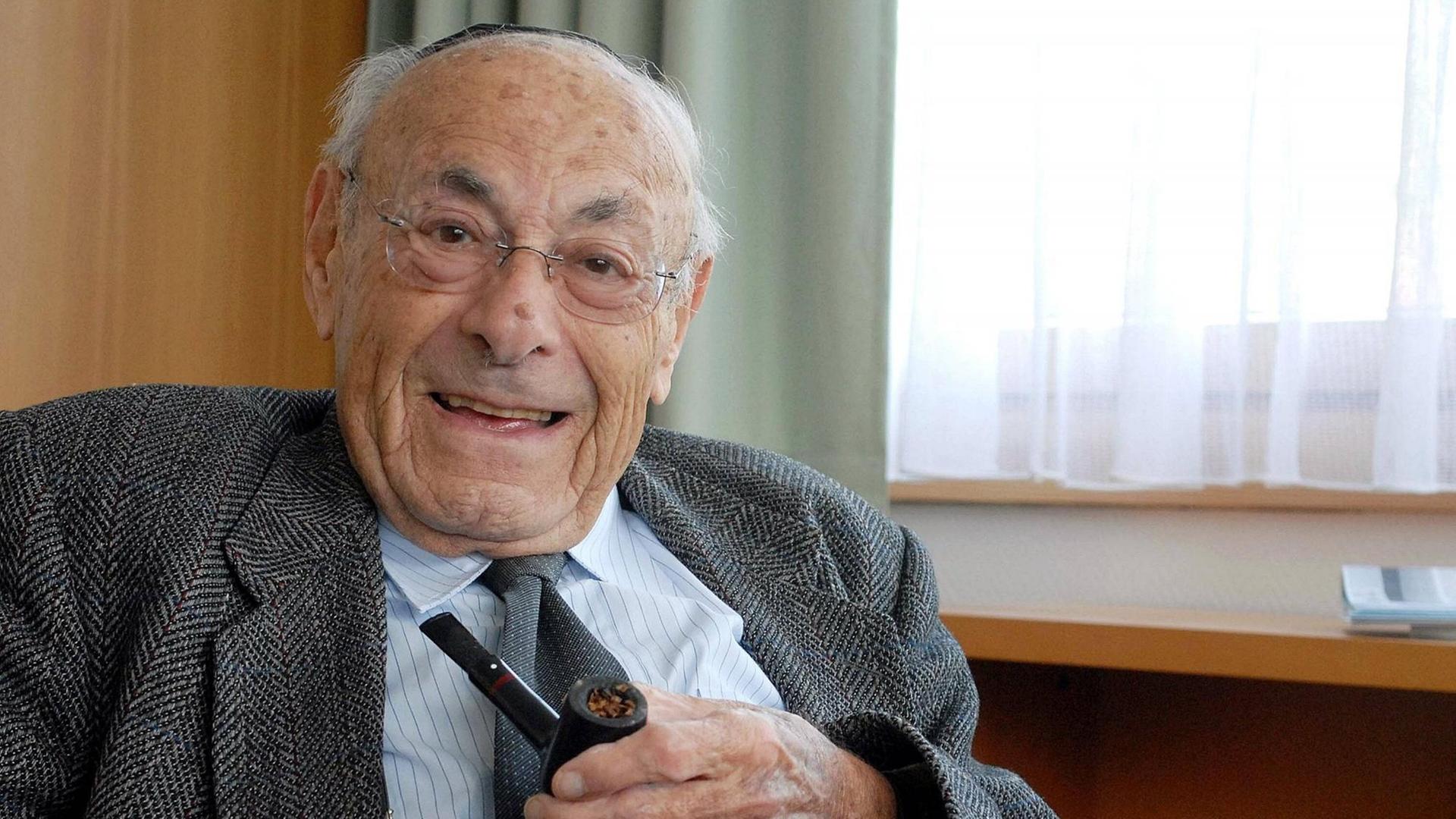 Der deutsch-amerikanische Rabbiner Leo Trepp (1913 - 2010) im Mai 2006.