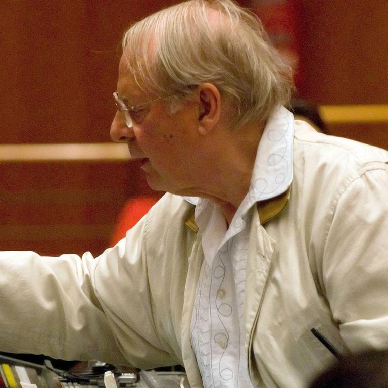 Karlheinz Stockhausen (1928-2007). Eine Aufnahme vom 6. Mai 2007 in Rom. 