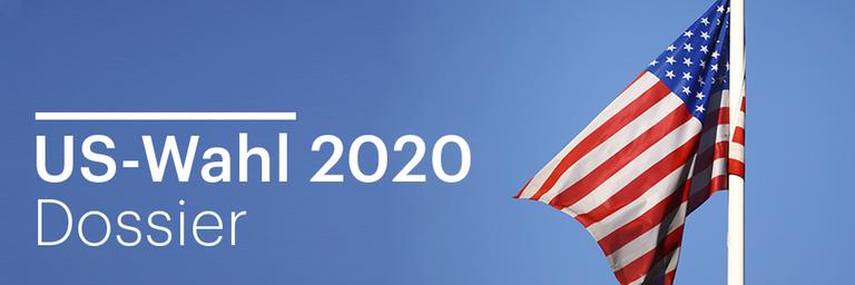 Das Bild zeigt die amerikanische Flagge, Dossier zur US-Wahl 2020 