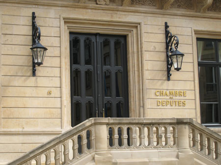 Die Abgeordnetenkammer in Luxemburg-Stadt
