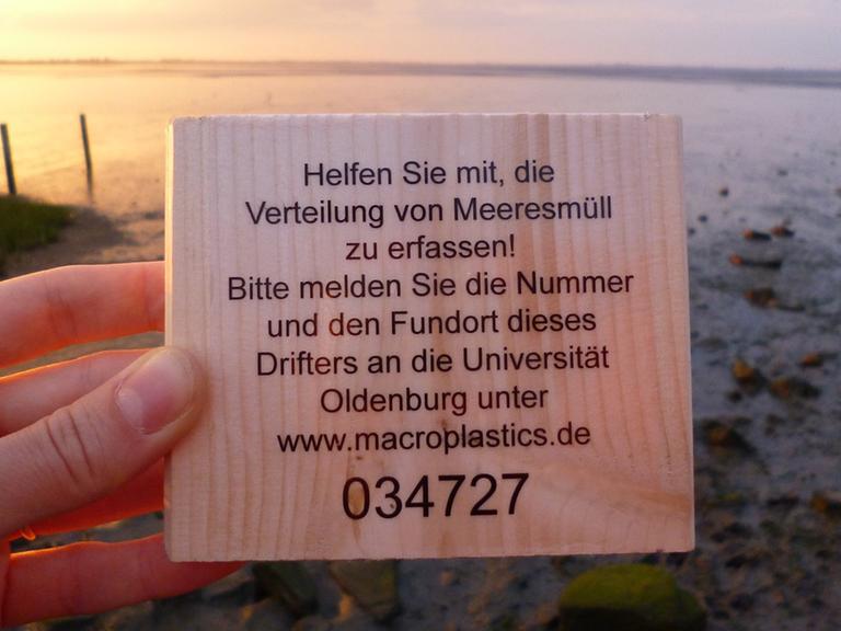 In den kommenden Wochen werden Wissenschaftler der Universität Oldenburg noch weitere solche Holzdrifter in der Nordsee aussetzen