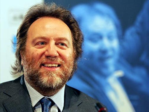 Der italienische Dirigent Riccardo Chailly bei der Pressekonferenz im Gewandhaus in Leipzig Der italienische Dirigent Riccardo Chailly bei der Pressekonferenz im Gewandhaus in Leipzig