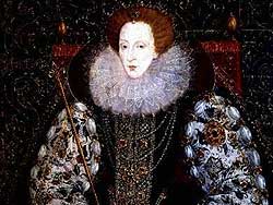 Königin Elisabeth I. von England auf einem Porträt von John Bettes