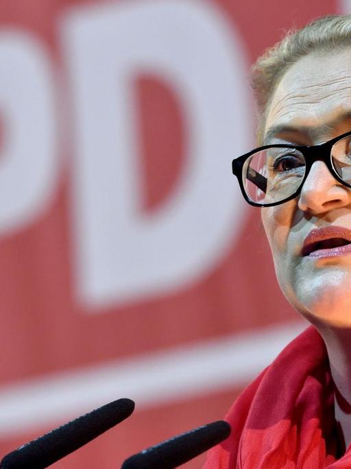 Die SPD-Landesvorsitzende von Sachsen-Anhalt, Katrin Budde