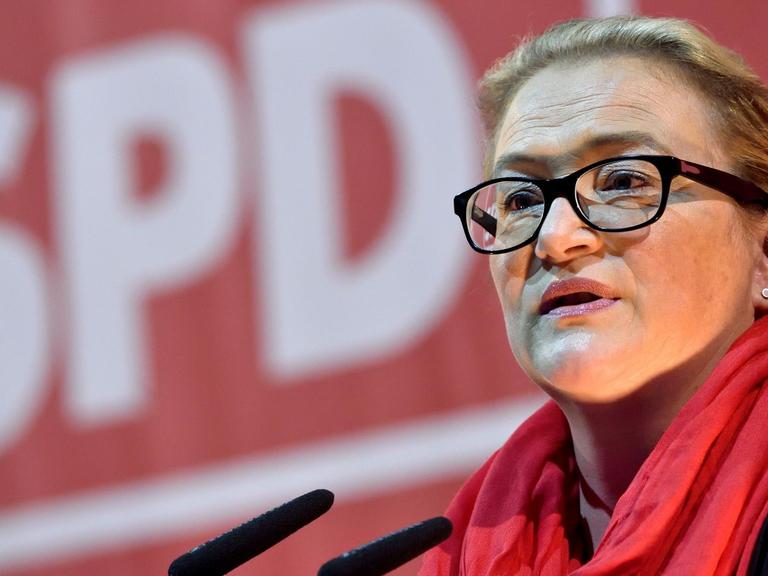 Die SPD-Landesvorsitzende von Sachsen-Anhalt, Katrin Budde