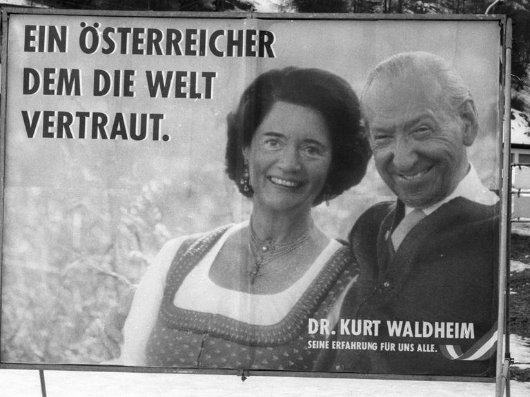 Kurt Waldheim - Wahlplakat zur Präsidentschaftswahl in Österreich, 15.03.1986