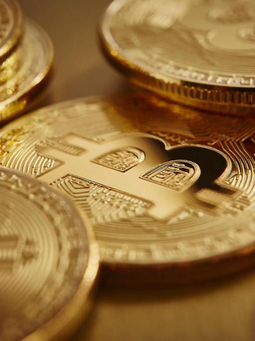 Goldene Bitcoins