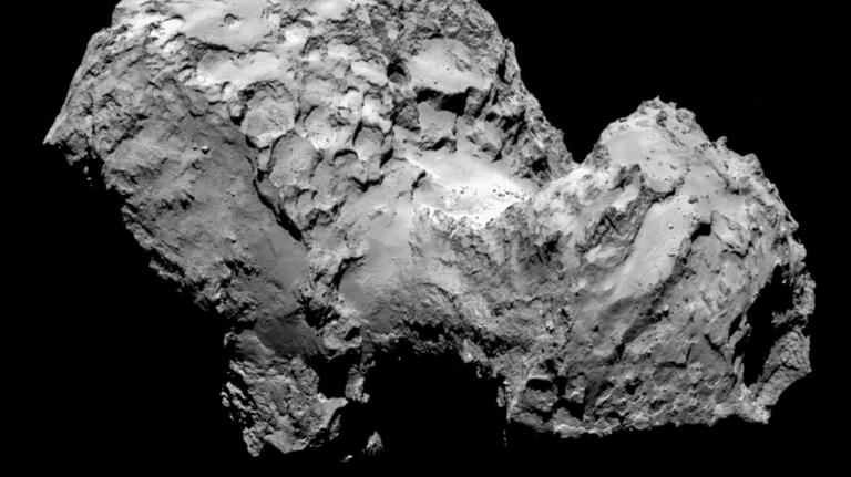 Auch ein Bild mit ESOC-Hilfe: Komet Tschurjumow-Gerasimenko, aufgenommen von der Raumsonde Rosetta.