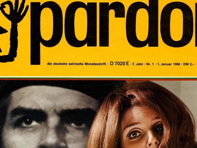 Titelseite von "Pardon" 1968, einer satirischen Monatszeitschrift aus Frankfurt am Main. Mit dem Text: "Machen Sie doch mal Revolution! Leitfaden für Protestaktionen"