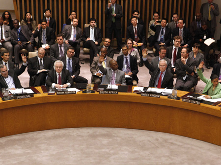 Abstimmung des UN-Sicherheitsrates zur Einrichtung einer Flugverbotszone über Libyen