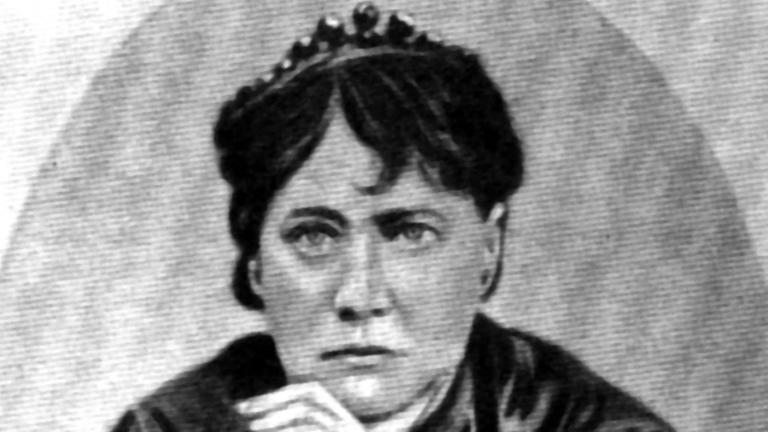 Helena Petrowna Blavatsky, zeitgenössische Aufnahme der russischen Okkultistin, Philosophin und Mitbegründerin der Theosophischen Gesellschaft 