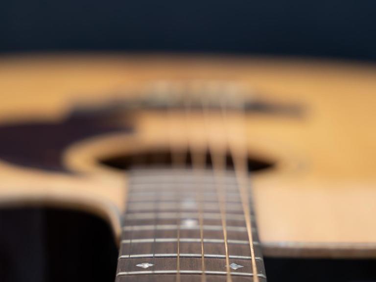Detail einer Gitarre