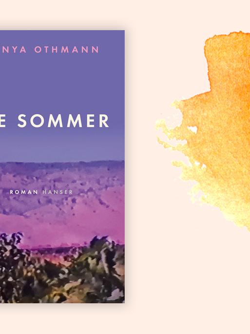 Das Buchcover "Die Sommer" von Ronya Othmann vor einem grafischen Hintergrund