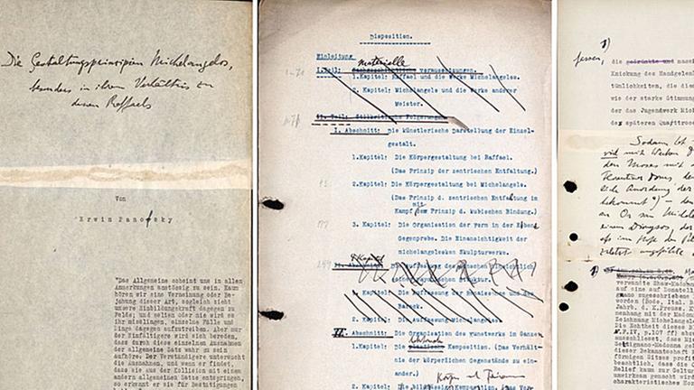 Typoskripte der Habilitation Erwin Panofskys Typoskripte der Habilitation Erwin Panofskys